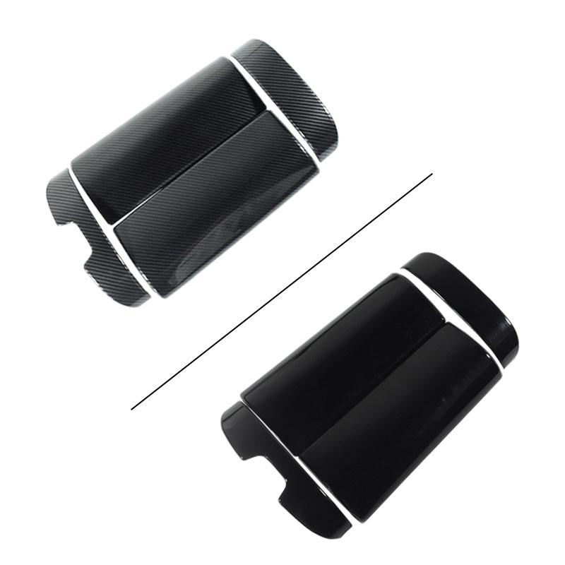 Für Mercedes Benz S Klasse W223 Auto Konsole Armlehne Box Abdeckung Dekoration Trim Zubehör Carbon Faser Muster/Glänzend