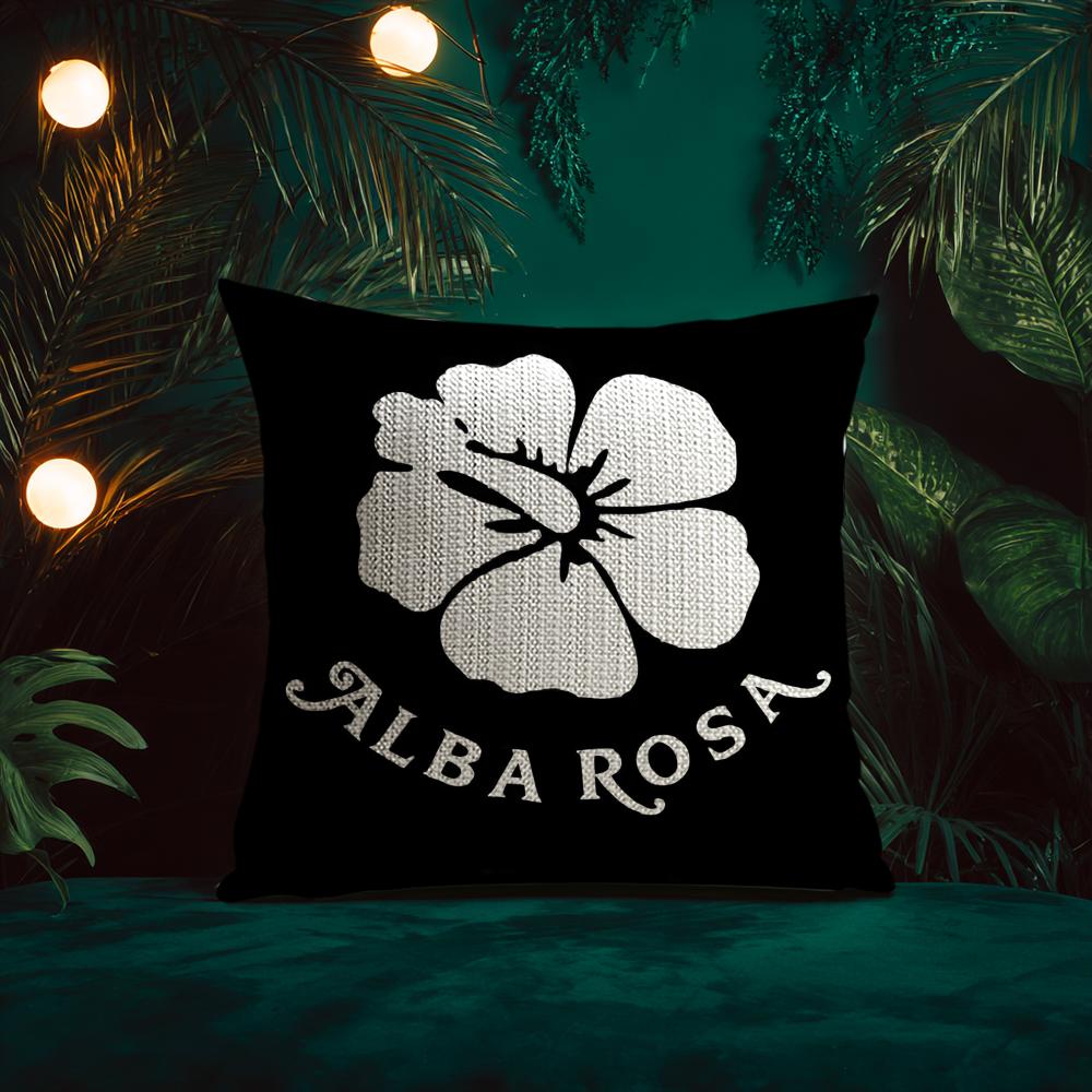 A-Albar Rosas Brand Cushion Cover Natural Linen Pillow Case Double-Sided Print Decorative Sofa Pillowcase Home Decor Gift