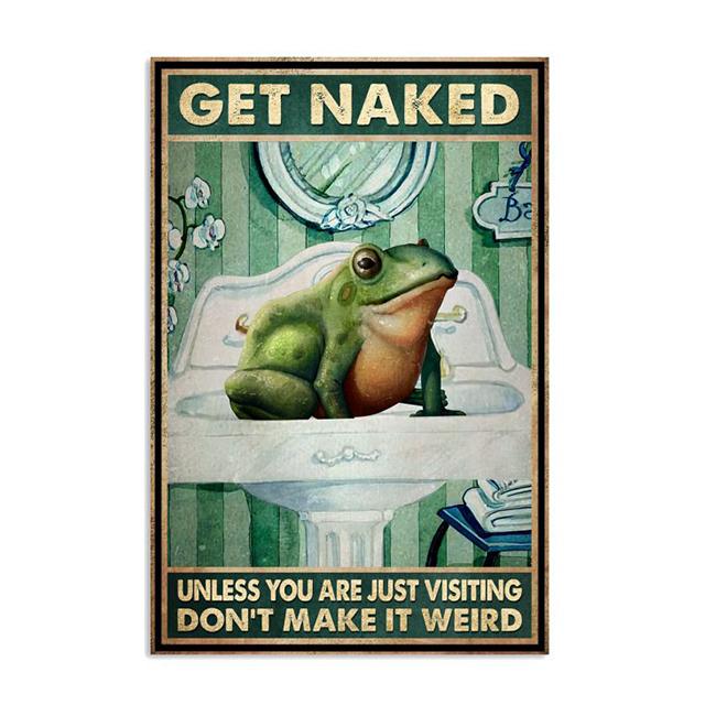 

Забавная лягушка, туалетная бумага, цитата, карма, настенное искусство, холст, живопись, постеры и принты, настенные HD картинки для декора ванной комнаты, туалета 21x30cm No Framed