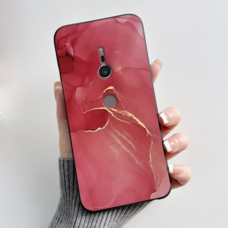 Case For sony Xperia XZ2 XZ3 Black Silicone Soft TPU Phone Case sony XZ2 XZ3 Luxury Cute Love Rabbit Funny Protective Back Cover