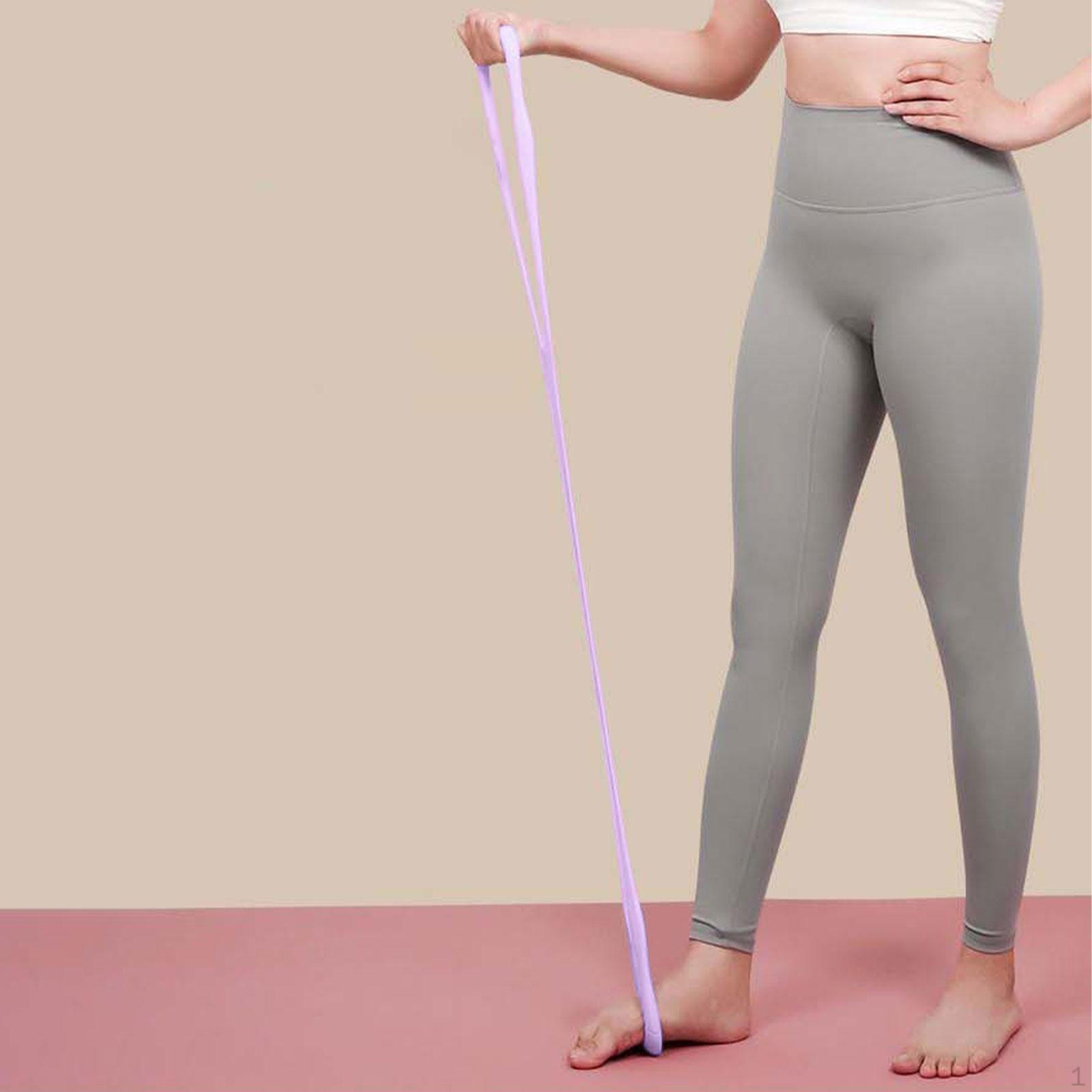 

Фитнес-резинка для тренировки рук, силиконовая, эластичная, для упражнений на растяжку плеч и спины фиолетовый