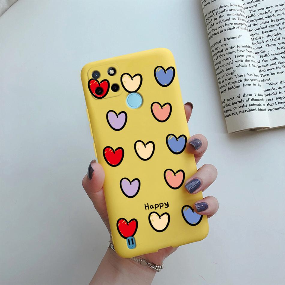 

Case For Realme C25Y C21Y Back Cover Cute Flower Protect Soft Phone Case Silicone Cartoon Funda For Oppo Realme C25Y C 21Y Capa Realme C21Y