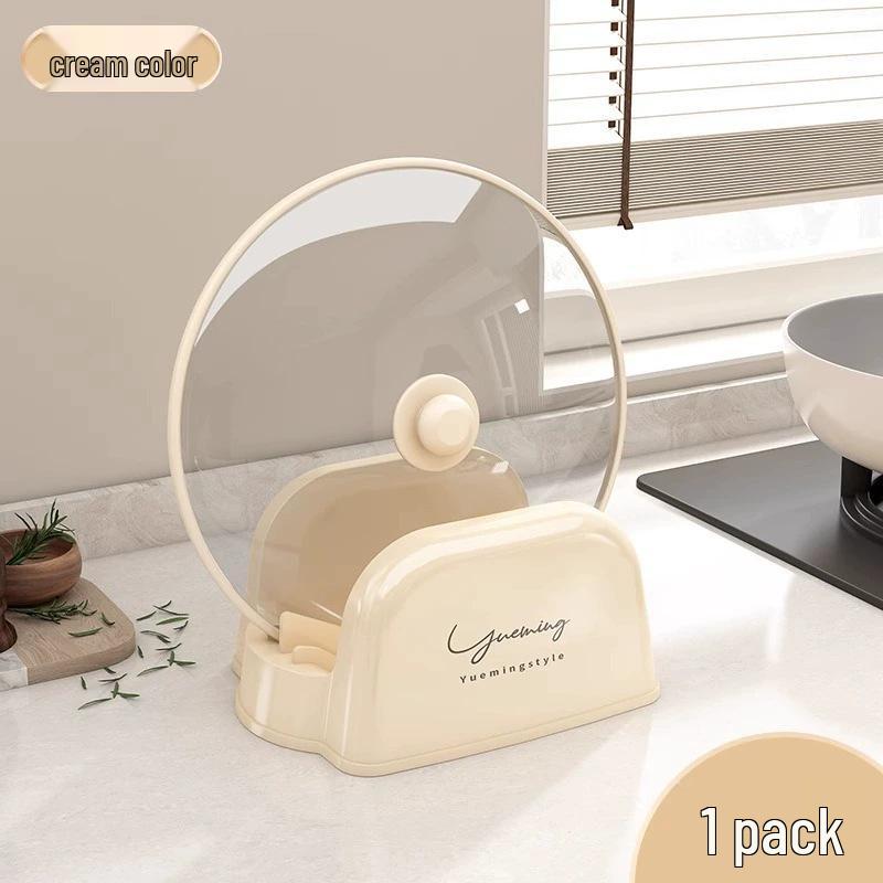 Transparent Kitchen Rack: Cutting Board, Pot Lid, and Utensil Holder