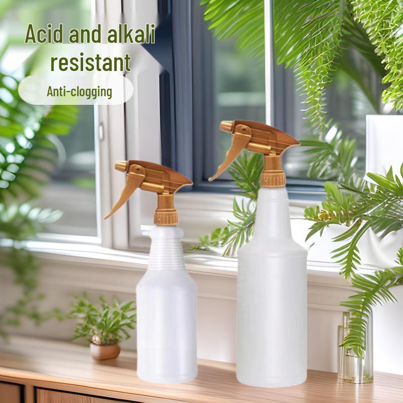 Plastic Spray Head for Household Cleaning & Gardening - Alcohol Disinfection & Watering Bottle with Scale, Air Pressure Trigger