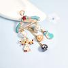 Creative Xmas Style Hanger Brooch with Elk Pearl Pocket Pendants Exquisite Shimmer Decoration Gift