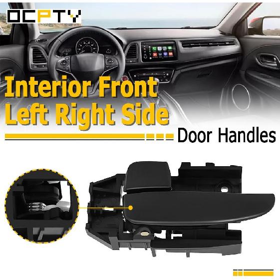 

OCPTY Door Handles Interior Front Driver Passenger Side Replacement fit 2001-2006 for Hyundai Elantra Inside Door Handles Black(2pcs)