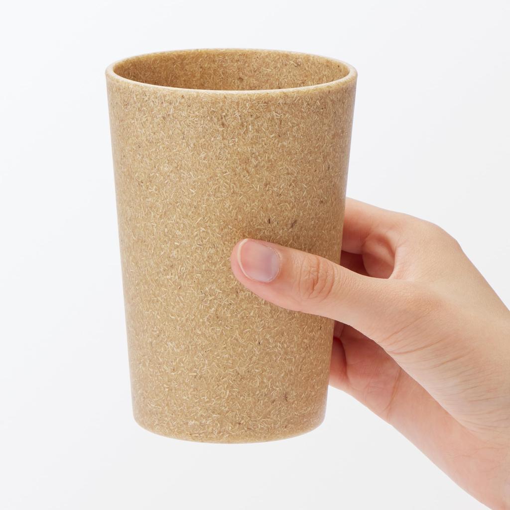MUJI Cups Made from Palm Set of 76014218 Microwave-Safe Offcuts, 2,