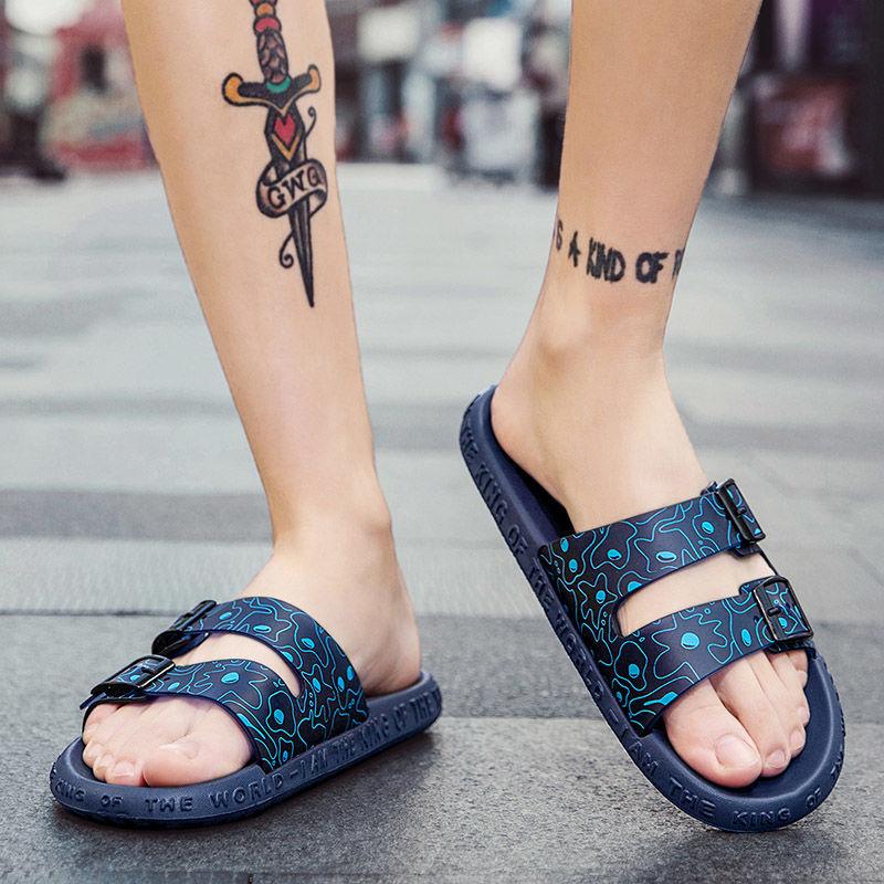 Herre Sommer Sklisikre Tøfler Trend Mote Utendørs Strand Sandaler Herre Hjem Baderom Sklisikre Tøfler