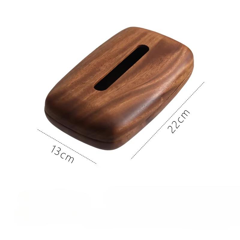 Walnut Wood Tissue Box Solid Wood Tissue Drawer Home Desktop Storage Container Napkin Holder Paper Towel Holder Home Decoraction