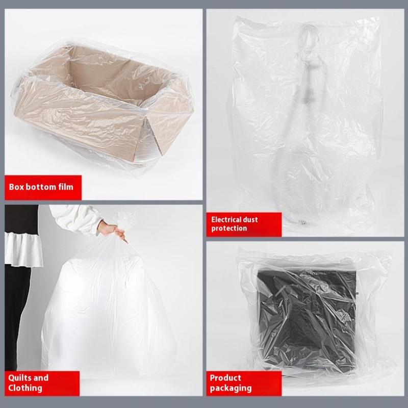 Trash Bags Large Capacity Trash Bag Disposable Thickened Storage Bags Clear Recycling Bin Liners Bags Plastic Refuse Sacks