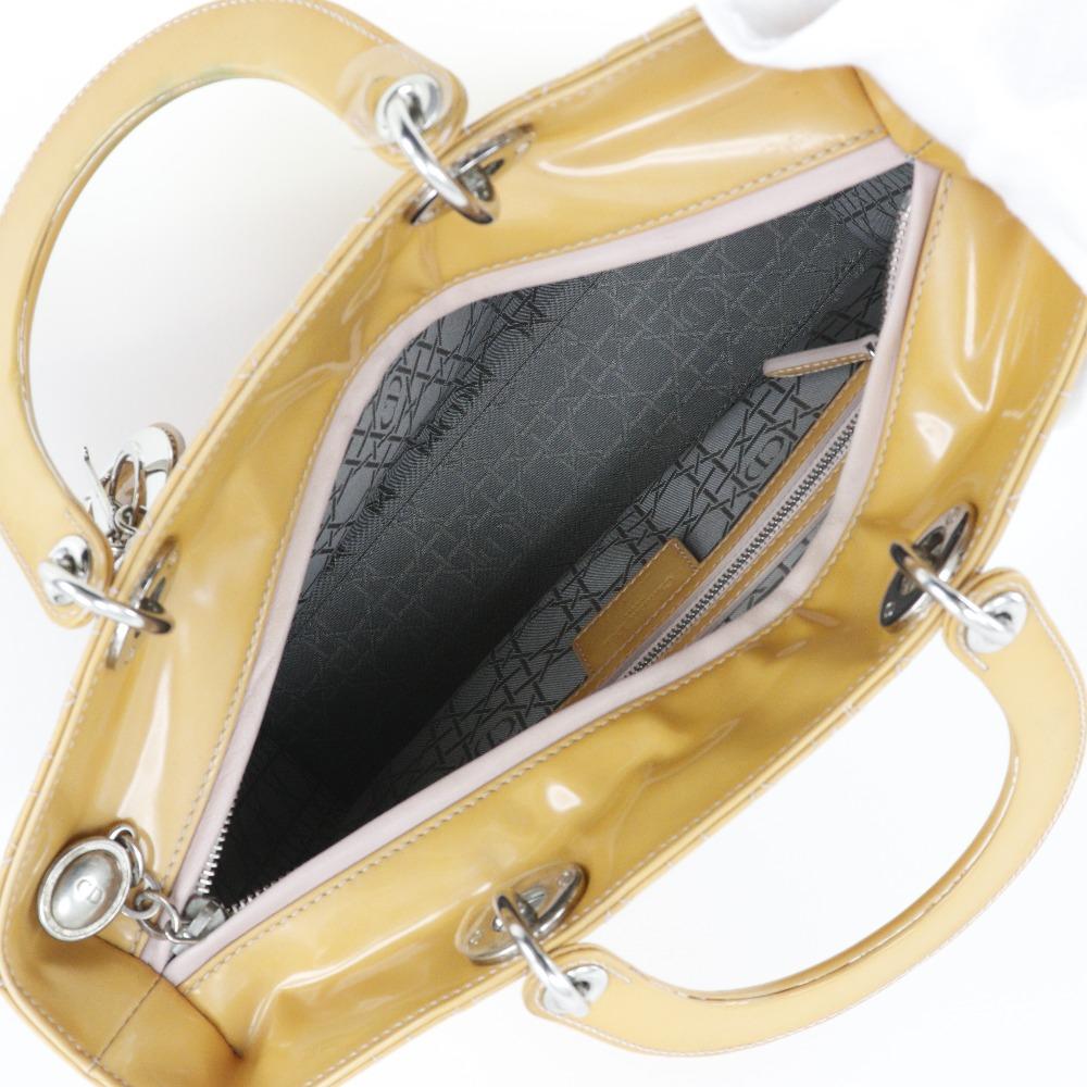 Dior Lady Dior Handbag 09-BO-0174 Patent leather Women Used