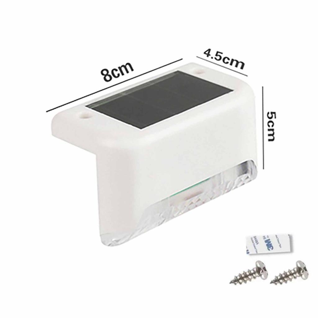 Solar Step Lights – Outdoor Staircase & Fence Lighting, Courtyard Railing LED Lights for Garden & Yard