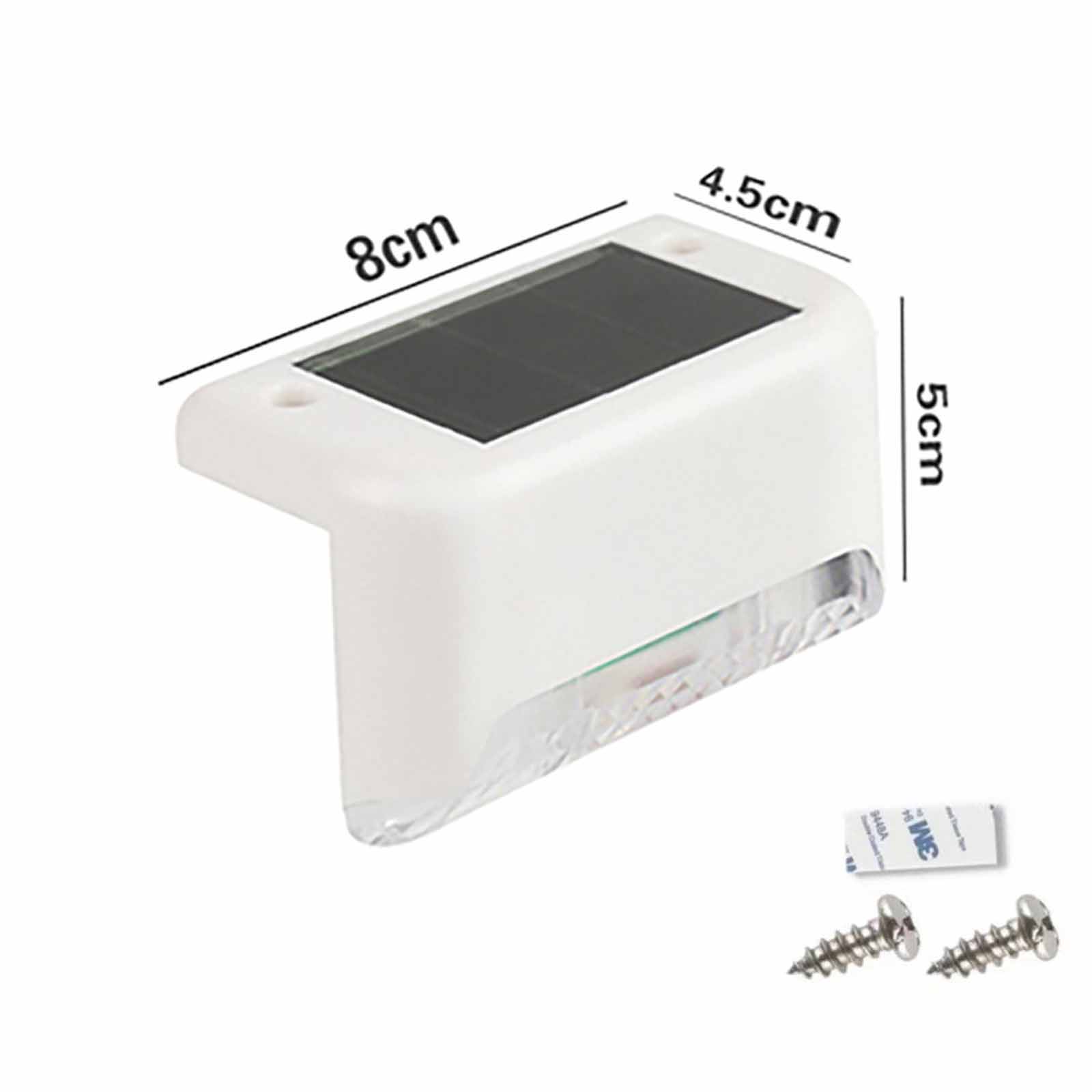 

Solar Step Lights – Outdoor Staircase & Fence Lighting, Courtyard Railing LED Lights for Garden & Yard One Size