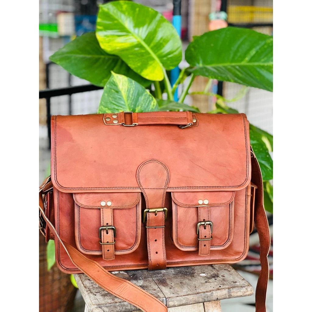 Handmade Top Choice Vintage Laptop Messenger Briefcase Bag Satchel