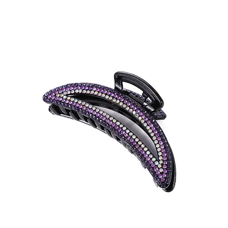 Elegant Rhinestone Diamond-Studded Shark Clip for Women