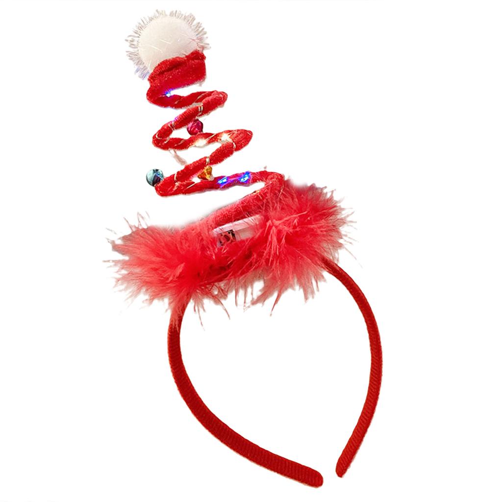 LED Luminous Christmas Headband for All Age New Year Party Hairband Festive Celebration Party Props Holiday Hair Decors