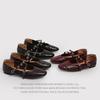Sheepskin Mary Jane Shoes Fashionable And Simple Retro Shallow Mouth Women'S Single Shoes