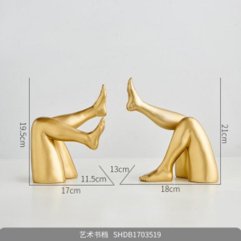 Modern Abstract Human Figure Resin Bookend Sculpture Decor Living Room Office Desk Home