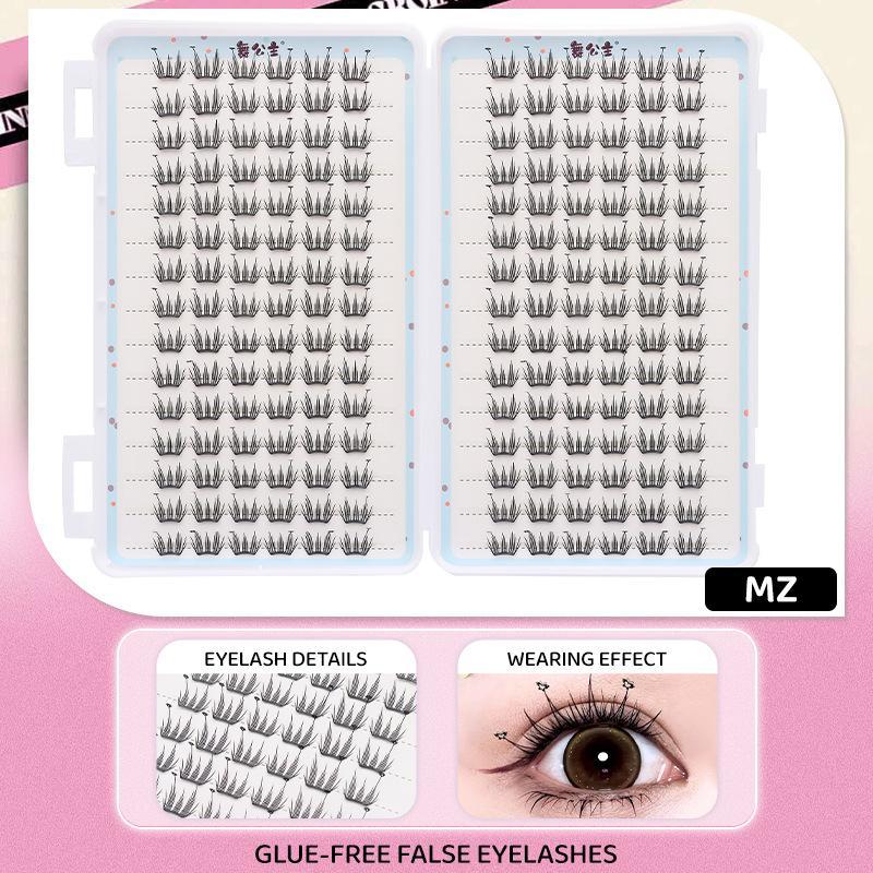 30Rows Idol Clusters Lashes Glue Eyelashes Book Manga Eyelash Clusters Diy Lashes Makeup Natural Anime Lashes Eyelash
