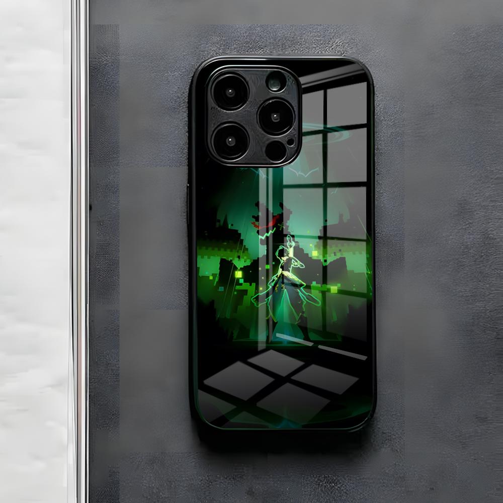 Kinich G-Genshin Impact Phone Case For IPhone 17 Air 16 E Pro Max 15 14 13 Mini 12 Pro 11 Max Plus Black Glass Cover