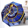 1pc Clockwork Mechanism Automatic Open/Close Umbrella with Folding Feature Compact Travel Umbrella, Lightweight Design, for Commuting, Business145