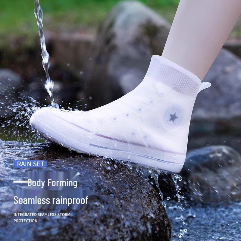 Stivali da Pioggia Impermeabili in Silicone Positive Rain - Calzature Durevoli, Portatili e Antiscivolo per Bambini e Adulti