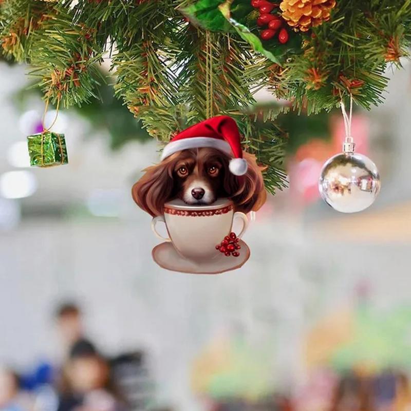 Christmas Decorations Dog Pendant Christmas Tree Decor Creative Dog Pendant Christmas Decor Ornaments For Christmas Holiday New