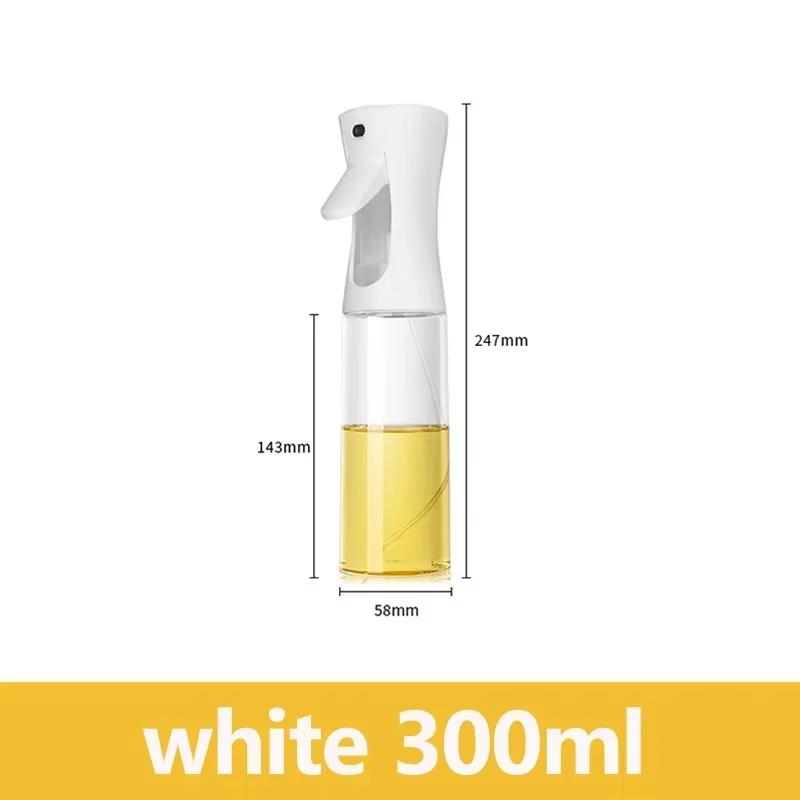 1Pc 200/300/500 ML Oil Spray Pot Kitchen Household Edible Olive Oil Spray Bottle Atomized Misty Oil Tank Air Fryer Spray Bottle