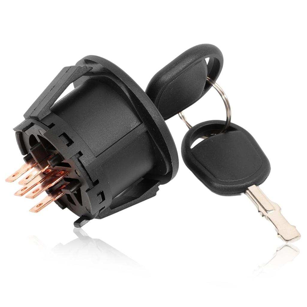 Lawn Mower Ignition Switchwith Key 5 terminals 3 Position Fits Cub MTD Craftsman Cadet Ariens Troy-Bilt Bad Boy Zero Turn Lawn Tractor John Deere