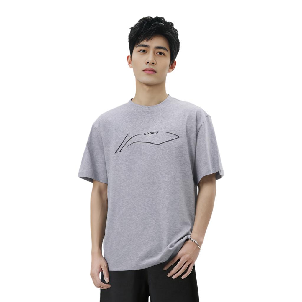 Li Ning T Shirt Unisex Light Gray YHSU167-6