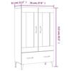 Highboard White 70 x 31 x 115 cm Particleboard