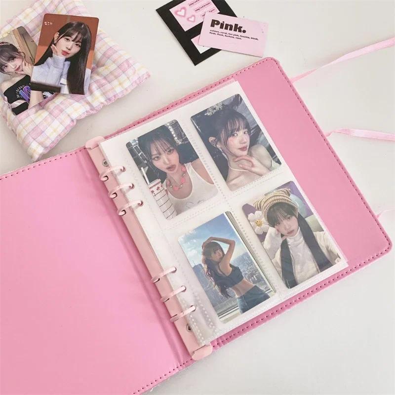 Sweet Bowknot Plush Photo Album Cute Plaid Design Kpop Photocard Binder for Girls 80 Pockets Photocard Book Wholesales 2025 New
