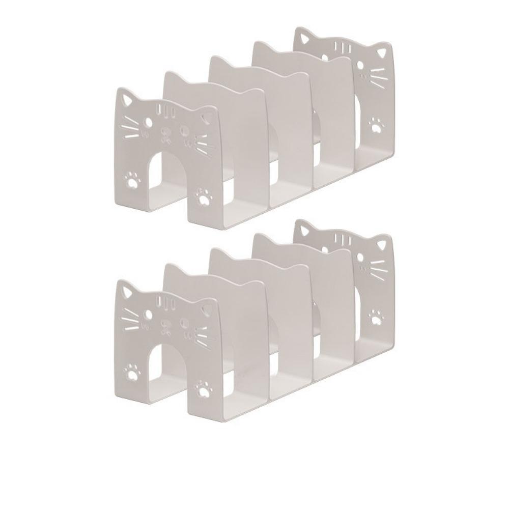 

2 шт. Стойка для детской обуви большой вместимости, штабелируемая, стойка-разделитель для хранения сумок, книжная полка, гостиная белый