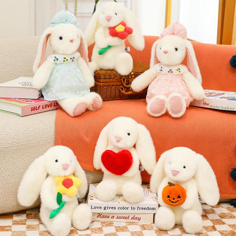 Big-eared rabbit plush toy doll cross-border new cute bunny doll birthday gift