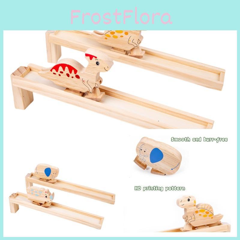Wooden Dinosaur Ramp Toy For Kids' Concentration Development Non-electric Diy Colorful Packaging