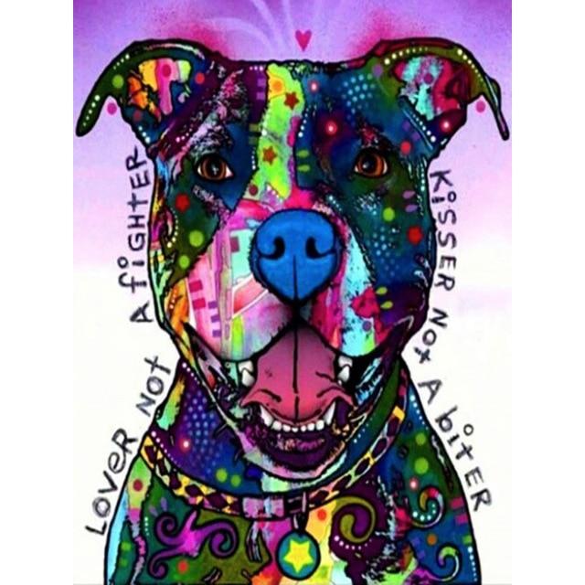 5D Diamond Embroidery Dog Full Round Square Diamond Painting Animal Full Square Resin Display Picture of Rhinestones Home Gift