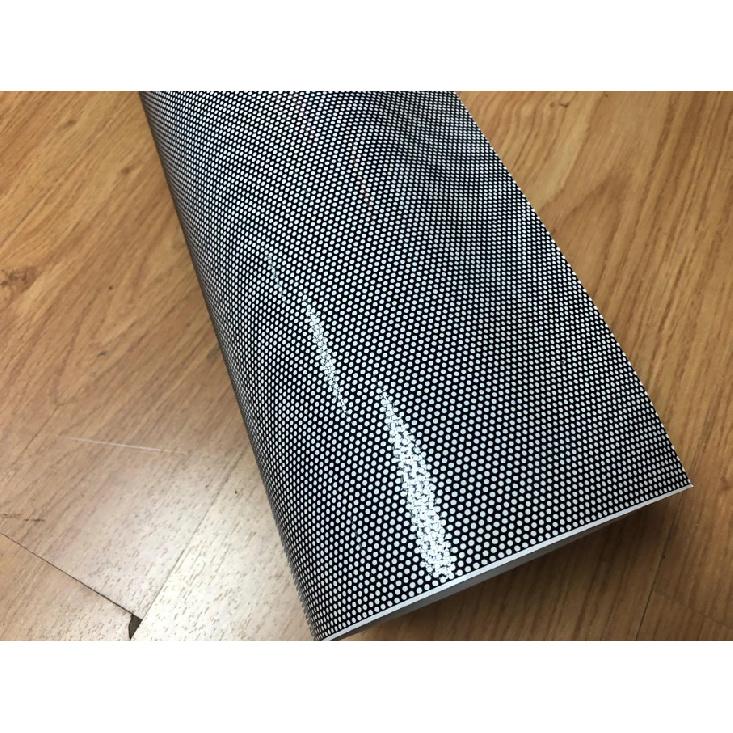 53cmx300cm Czarna Folia Siatkowa Perforowana 'Oko Muchy' Jednokierunkowa Wizja Naklejka na Reflektor Samochodu Skutera Motocykla Światło Tylne