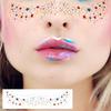 New Pride Day Rainbow Freckle Temporary Tattoo Sticker Waterproof Laser Hot Silver for Face White Paper Application