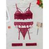 Sexy Lingerie Woman Lace Transparent Underwear Fairy Brief Sets Delicate Bra Kit Push Up Breves Sets Thin Erotic Bras