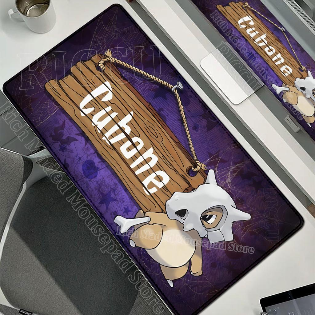 Kawaii Cubone Large Mouse Pad Gamer XXL Pc Keyboard Mouse Mat Tapis Souris Gaming HD PPokemons Rubber Mousepad Desk Accessories