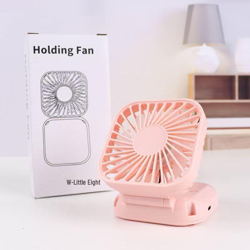 

&§ Rechargeable Handheld Mini Fan: Portable, Folding, Neck-Hanging Desk Fan for Office and Student Use 32x39x49 cm синій