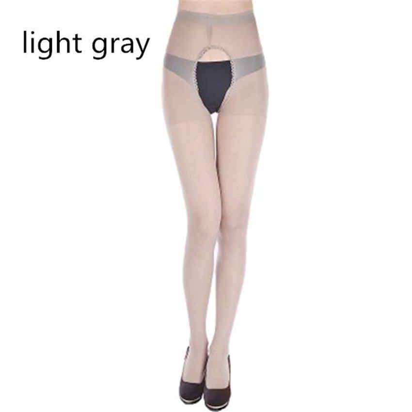 Women Sexy Tights Women Sexy Sheer Pantyhose Open Crotch Sheer Thin Thigh-high Stockings