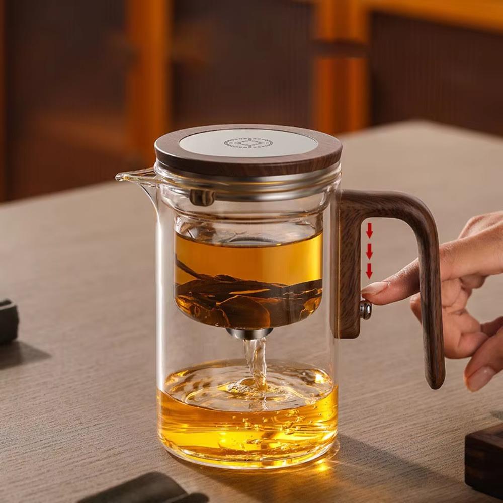 Clear Tea Separation Filtration Pot Glass Kung Fu Tea Pot High-end Filter Tea Cup  Tea Desk