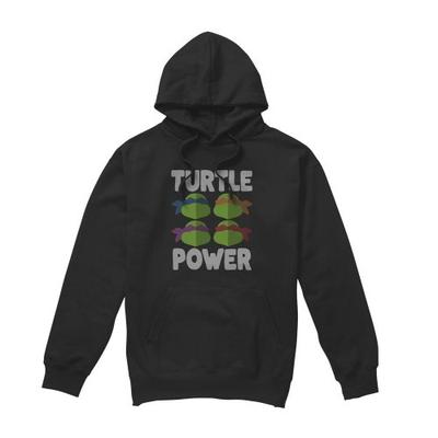 Mens Turtle Power Faces Hoodie