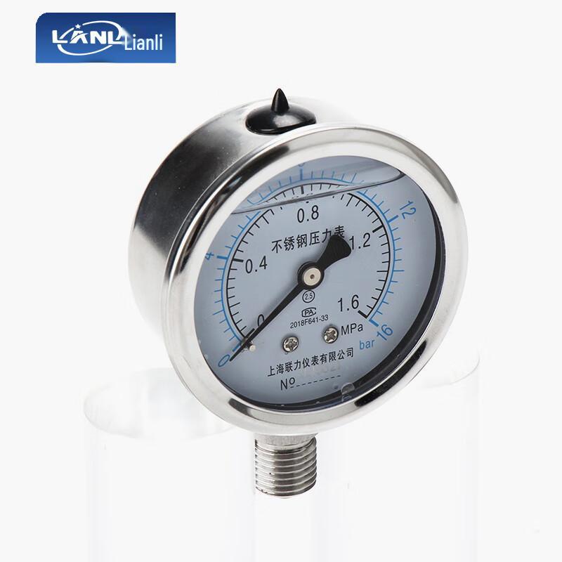 LANL YN60BF Stainless Steel Oil-Filled Pressure Gauge (CN Version)