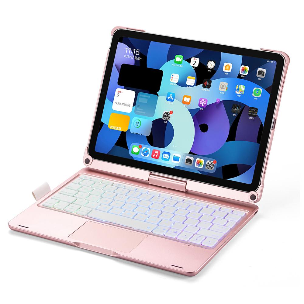 

Trackpad Backlight Keyboard for iPad Air 11 (2025)/(2024)/Air (2022)/(2020)/Pro 11 (2022)/(2021)/(2020)/(2018) Tablet Case Rose Gold