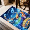 Spooky Pups Halloween Football Personalized Text Carpet Design for Foyer Decorate room Game Room Living Rooms Anti-slip Rug Office home decor