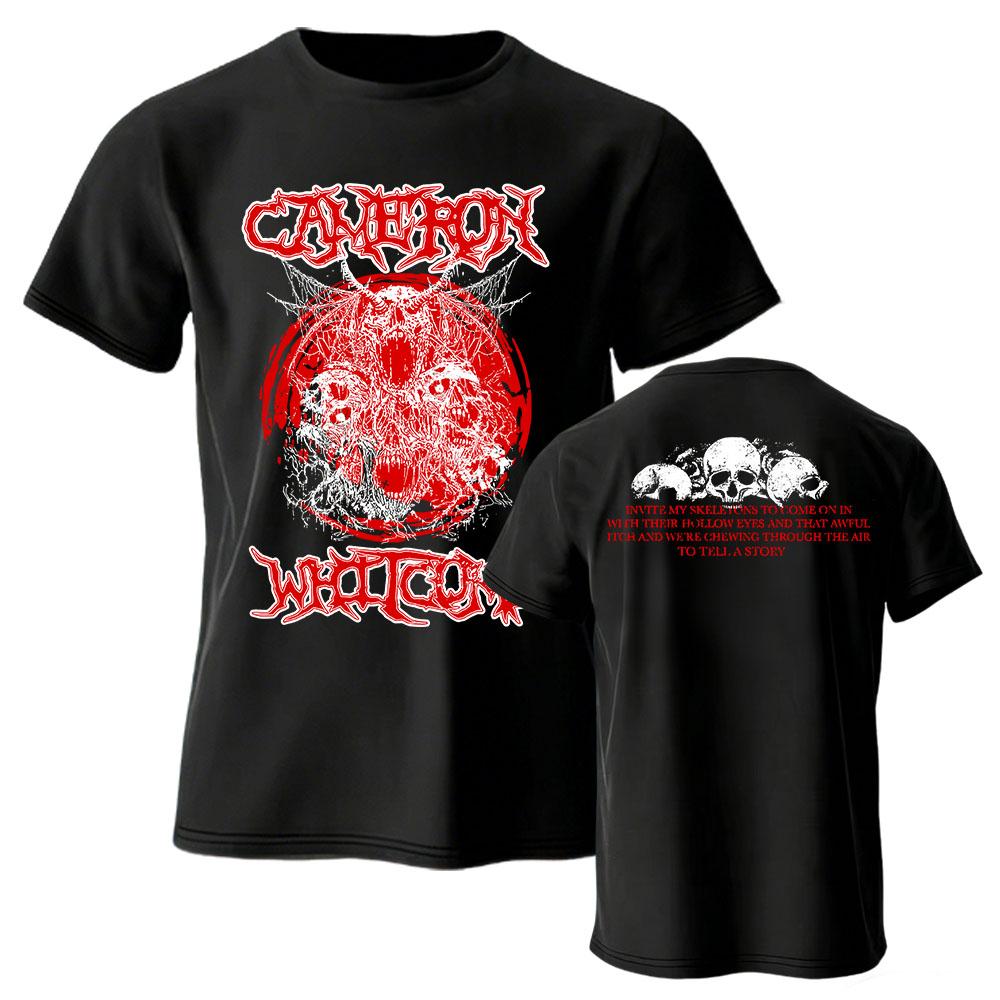 

CAMERON WHITCOMB SKULL Tee Short Sleeve Cotton Soft Tshirts Hip Hop Unisex Streetwear Fashion Casual Summer Male T-shirt Print Tops XS