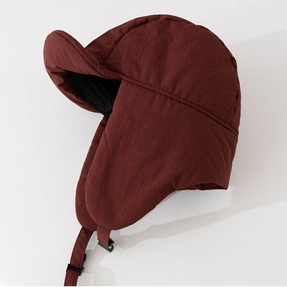 Eiderdown Bomber Hat Thick Ushanka Fur Hat Outdoors Winter Cap  for Men Women