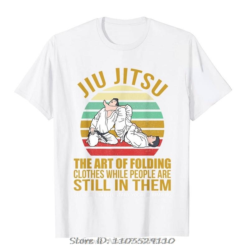 Jiu Jitsu Shirts Art of Folding Clothes BJJ MMA Jujitsu TShirt Unisex Casual Clothes Summer ONeck Male Tees Camiseta Hombre